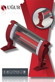 Resim Uğur Ifr 1300 W Mini Turbo Quartz Isıtıcı 50 M² Kalın Borulu Isıtıcı 