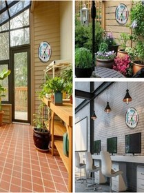 Resim gaman Ev, İşyeri, Atölye İçin Taşınabilir Analog Termometre Higrometre Sıcaklık Nem Monitörü Nem Ölçer 