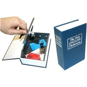 Resim Mobgift Kitap Görünümlü Anahtarlı Gizli Kasa Kumbara (Lacivert) 