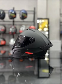 Resim MT Helmets Thunder 4 Matt Black Kask Şeffaf Vizörlü 