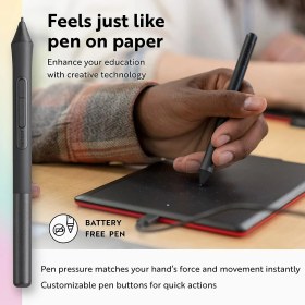 Resim Wacom One Küçük Grafik Çizim Tableti 8.3 x 5.7 Inc 