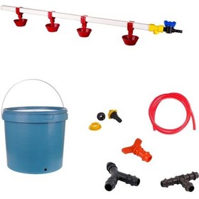 Resim TavPet Nipel Tavuk Suluğu 20 Lt Depolu Yaylı Çanaklı ( Set-15 