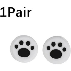 Resim 1 Çift Beyaz Siyah-nintendo Anahtarı İçin Lite Gamepad Denetleyici Kapağı Silikon Kaymaz Başparmak Sapları Sopa Kapaklar 