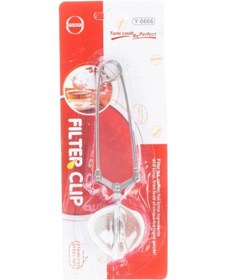 Resim Paslanmaz Çelik Bitki Çayı Demleme Süzgeci Maşalı Çay Süzgeci 