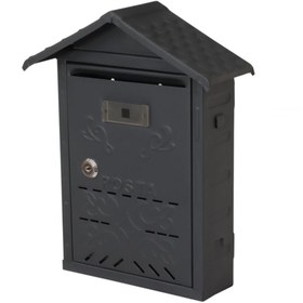 Resim EYM Akşan Metal Çatılı Posta Kutusu 