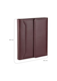 Resim Organizer Ajanda Tarihsiz Kareli 22x26 CM - Bordo 