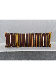 Resim Zehra Abla Halı Yeni El Dokuma Dekoratif Lumbar Kilim Kırlent Yastık Kılıfı 6208 