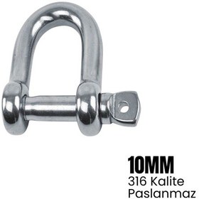 Resim Shuıvan Zincir Kilidi 10mm Standart Tip - 316 Paslanmaz-1642 