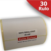 Resim Kalite Barkod 100x70 Termal Etiket 30 Barkod Etiketi 