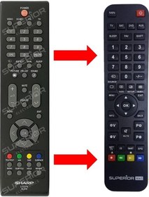 Resim Rl57s / Lc42sb55 / Lc42sb55s / Lc42sb55s Lcd Tv Kumandası 