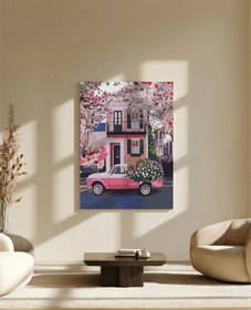 Resim Tabdiko Sayılarla Boyama Seti 40 x 50 cm Tuval Şasesine Gerili Araba Kasasındaki Çiçekler 
