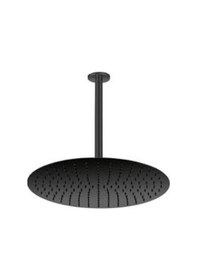 Resim Gpd Ankastre Duş Başlığı Oval Slim Metal Ø40 Cm Siyah Ads24-S Siyah 