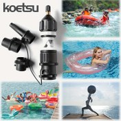 Resim KOETSU Hava Pompası Hava Valfi Adaptör Kiti Paddle Board Hava Nozulu Çok Fonksiyonlu Dönüşüm Başlığı Hava Adaptörü 4 Hava Valfi Nozülü ile 