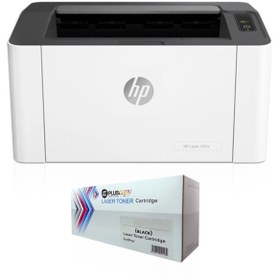 Resim HP 4ZB78A Laserjet 107W Lazer Yazıcı Sınırsız Chipli ve Tam Dolu Pluscopy Tonerli HP