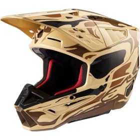 Resim Alpinestars SM5 Mineral Off-Road Motosiklet Kaskı Kahverengi Siyah 