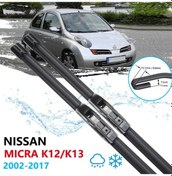 Resim Nissan Micra K12 Ön Cam Muz Silecek Takımı 2002-2017 