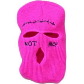 Resim Dükkan Design Pembe Not Nice Kar Maskesi 