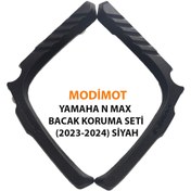 Resim modimot MODİMOT YAMAHA N MAX BACAK KORUMA SETİ (2023-2024) SİYAH 