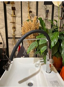 Resim İsaoğlu Yapı Spiralli Mutfak Bataryası Uzayan Sistem Evye Musluğu Gümüş Renk Gümüş 