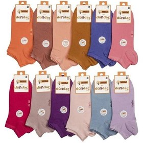 Resim Dündar Çorap Kadın Modal Plus Patik Çorap Pastel Renk 4506 - 12 Adet 001 