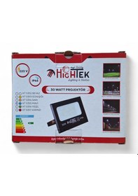 Resim Led Projektör Sarı Renk 30 Watt Projektör Su Geçirmez Işık Rengi Sarıdır Günışığı 