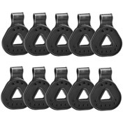 Resim Dolıty 10/20 Adet Çadır Tarp Klipleri Branda Kelepçeleri Siyah 