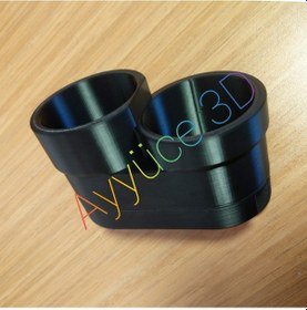 Resim Ayyüce 3d, Bmw E34 Kasa Uyumlu Bardaklık Stand, Siyah Renk 