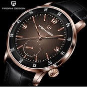 Resim Pagani design PD-1790 Erkek Saati 42MM 100 M Su Geçirmez Mekanik Paslanmaz Çelik Çerçeve Safir Cam Deri Kayış Saat 
