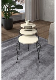 Resim Zigon Sehpa Lükens Krem Çok Renkli 