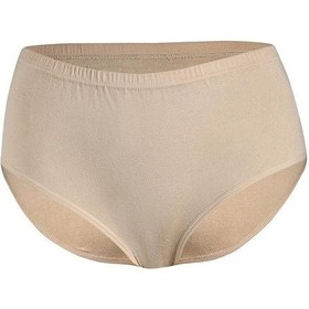 Resim 6 Adet Yıldız Bayan Ribana İnce Lastik Yüksek Bel Külot Ten 3582 Ten 