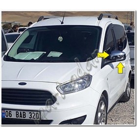 Resim Markadan Ford Tourneo Courier Krom Ayna Kapağı 2014-2017 2 Parça 