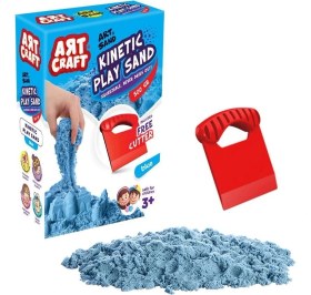 Resim MCM Group 03686 Dede, Aksesuarlı Mavi Kinetik Oyun Kumu 500 gr 