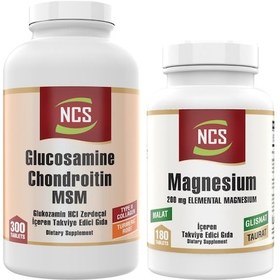 Resim Ncs Glucosamine Chondroitin Msm 300 Tablet + Ncs Magnesium 180 Tablet 