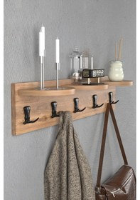 Resim Askılık Duvar Elbise Askılığı Portmanto 80 Cm Atlantik Çam Beyaz 