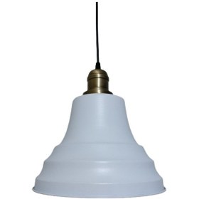 Resim Riolight Retro Beyaz Içi Gold Tekli Metal Sarkıt Çap: 27Cm (538288180) 
