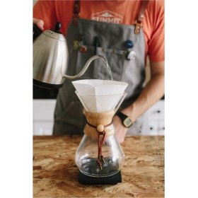 Resim Sin@rasta Epinox Cam Chemex Kahve Demleme Sürahi 800 ml 6 Cup 