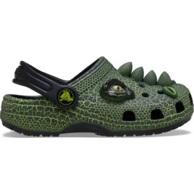 Resim Crocs Yeşil Erkek Çocuk Plaj Terliği 211372-CLASSIC Iam Scary Dino Clog 