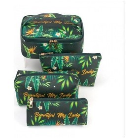 Resim Unimarket 4'lü Makyaj Çantaları, Seyahat Makyaj Çantaları, Taşınabilir Makyaj Çantaları, Bozuk Para Çantaları, Makyaj Fırça Kutuları, Suya Dayanıklı Makyaj Saklama Çantaları 8peo1e 