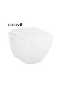 Resim Creavit Tp326 Asma Klozet + Nkp Zümrüt Yavaş Kapanır Kapaklı 