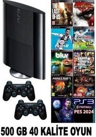 Resim Ps3 500 Gb Süper Slin 40 Adet Dijital Oyunps3 