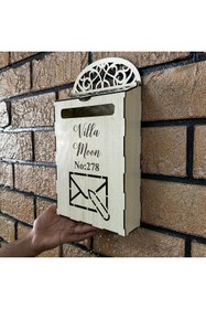 Resim Bir Reklam Dekoratif Retro Ahşap Posta Kutusu 