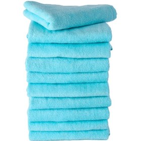 Resim 10 Adet Mutfak Havlusu El Yüz Havlusu Açık Yeşil 