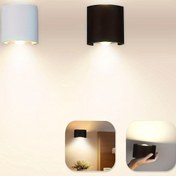Resim PIBAOGU 2W LED Duvar Lambası, Modern Yukarı ve Aşağı Işık, Su Geçirmez, ABS Gövde, İç/Dış Mekan Apliği Yatak Odası, Banyo, Veranda, Koridor, Oturma Odası, Merdivenler İçin - Sabit Kablolu, 85V-265V 