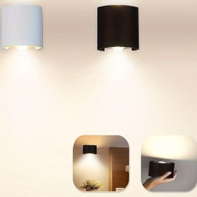 Resim PIBAOGU 2W LED Duvar Lambası, Modern Yukarı ve Aşağı Işık, Su Geçirmez, ABS Gövde, İç/Dış Mekan Apliği Yatak Odası, Banyo, Veranda, Koridor, Oturma Odası, Merdivenler İçin - Sabit Kablolu, 85V-265V 