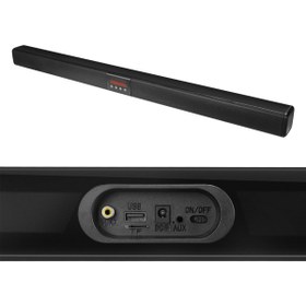 Resim Go İthalat SİYAH 2X10W 12V/1.5A BT+USB+AUX+TF KARTLI EV SİNEMA SOUNDBAR HOPARLÖR MD-SB102 (4744) 