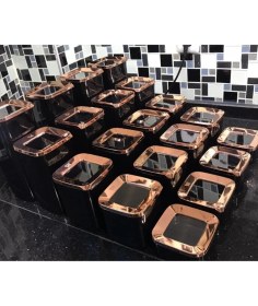 Resim Özbience Siyah Bakır 4 Takım, 20 Parça, Şık ve Dayanıklı Mutfak Seti 