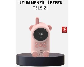 Resim Bebek Telsizi LCD Ekran Vox Iki Yönlü Iletişim USB Şarj Hafif Nemere 