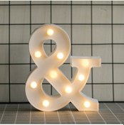 Resim Youtek Led Harf Işığı & Sembol, Pvc Materyal, Sıcak Beyaz Işık, Ev Dekorasyonu, Doğum Günü, Noel, Romantik Atmosfer Oluşturur, Pil Dahil Değil Diğer 