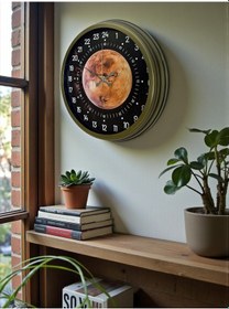 Resim Büro Ev Ofis Hediyesi İçin 40cm Eskitme Vintage Tasarım Duvar Saati Diğer 