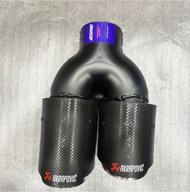 Resim Akrapovic (YERLİ)76 Mm Içi Paslanmaz Egzoz Ucu Çiftli Sağ 